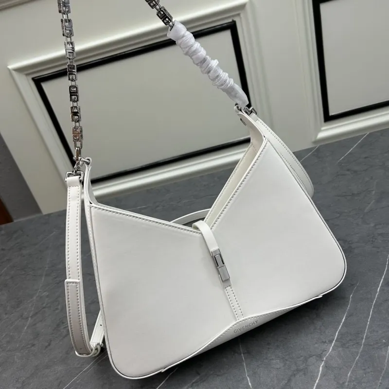 Alternative view of Givenchy White Leather Satchel Crossbody Bag