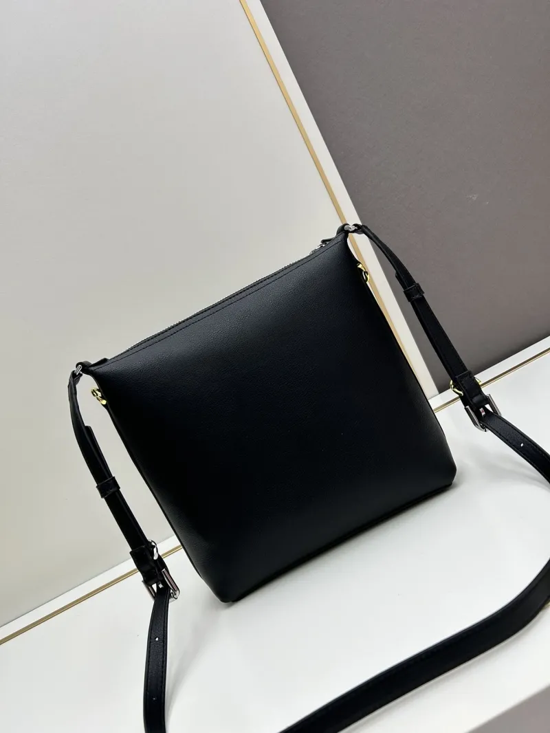 Givenchy Black Leather Satchel Crossbody Bag - Image 4