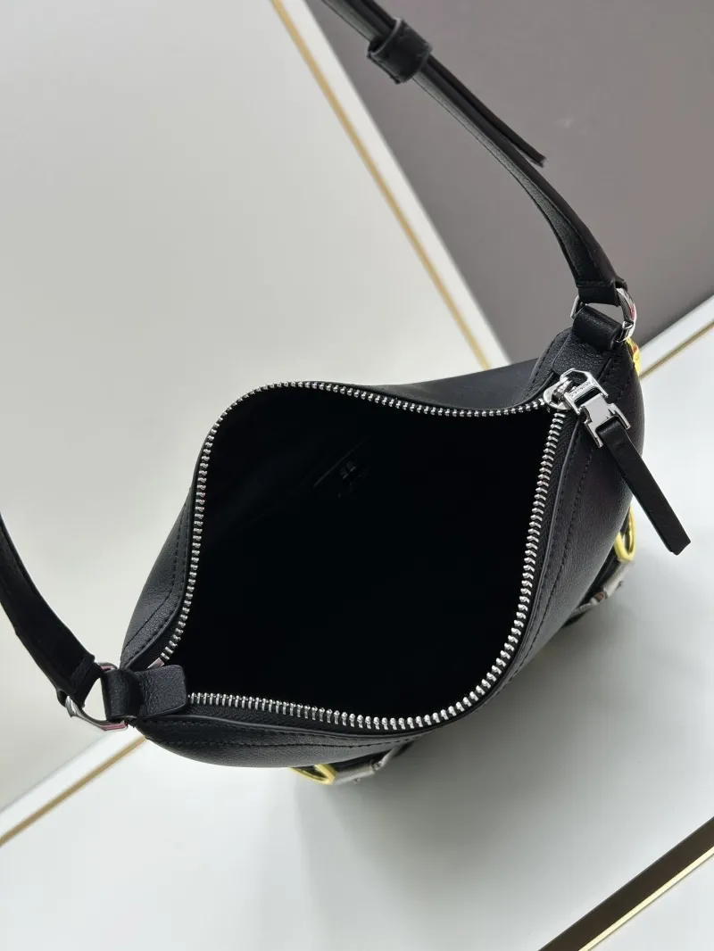 Givenchy Black Leather Satchel Crossbody Bag - Image 8