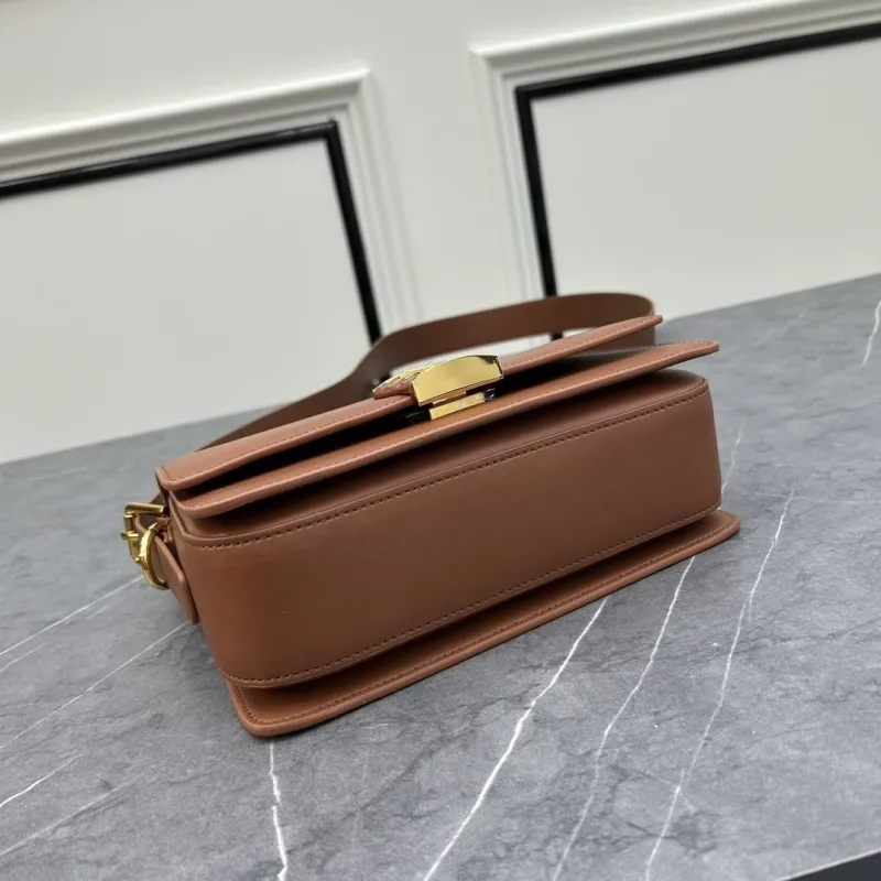 Givenchy Brown Leather Satchel Crossbody Bag - Image 5