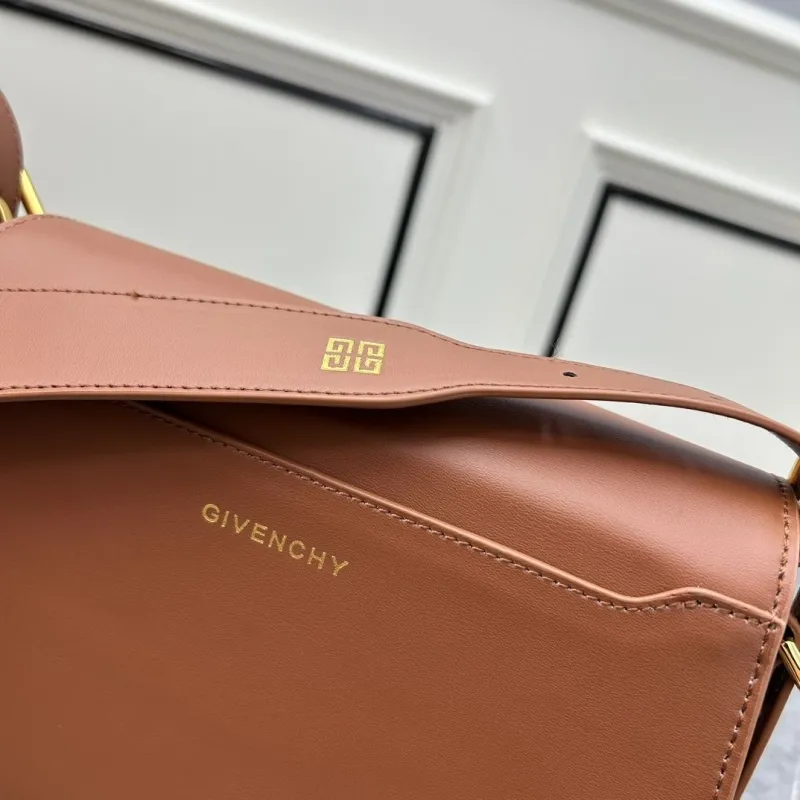 Givenchy Brown Leather Satchel Crossbody Bag - Image 7