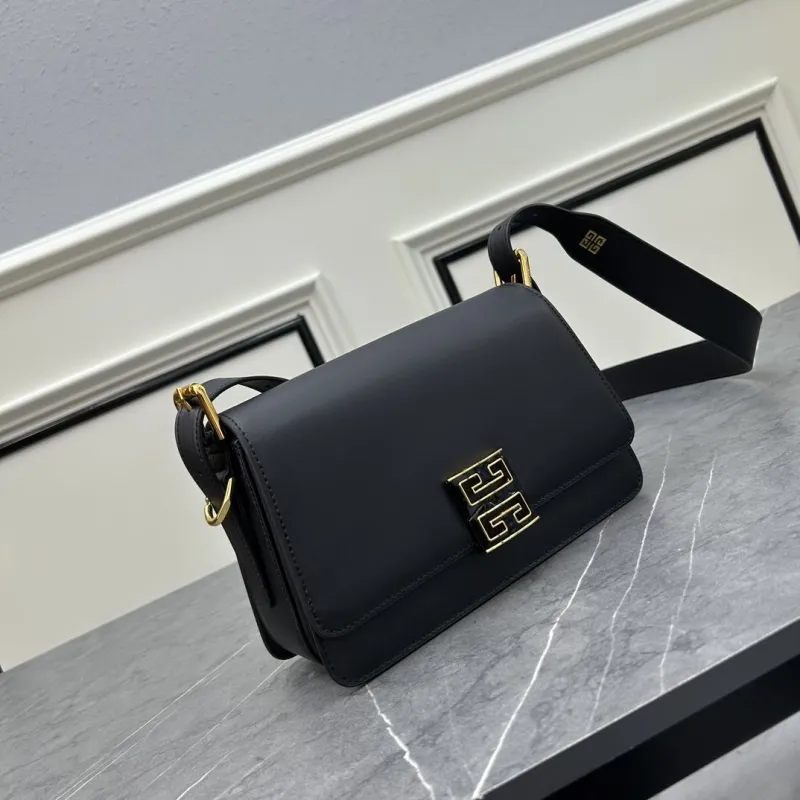 Alternative view of Givenchy Black Leather Satchel Crossbody Bag