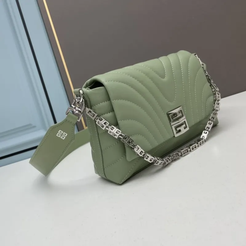 Alternative view of Givenchy Sage Green Quilted Satchel Bag