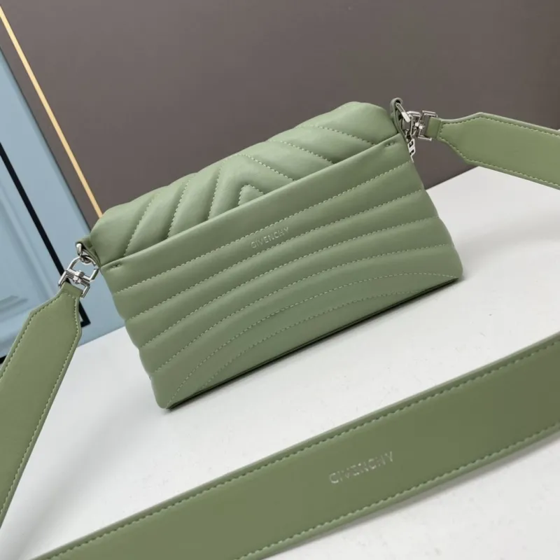 Givenchy Sage Green Quilted Satchel Bag - Image 3