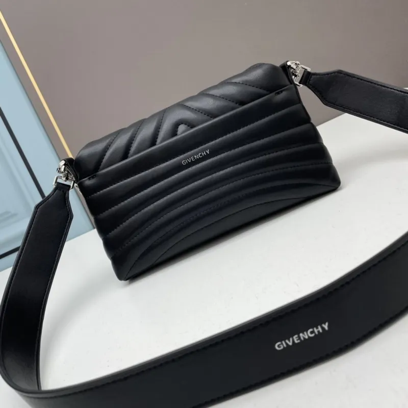 Givenchy Black Quilted Satchel Crossbody Bag - Image 3