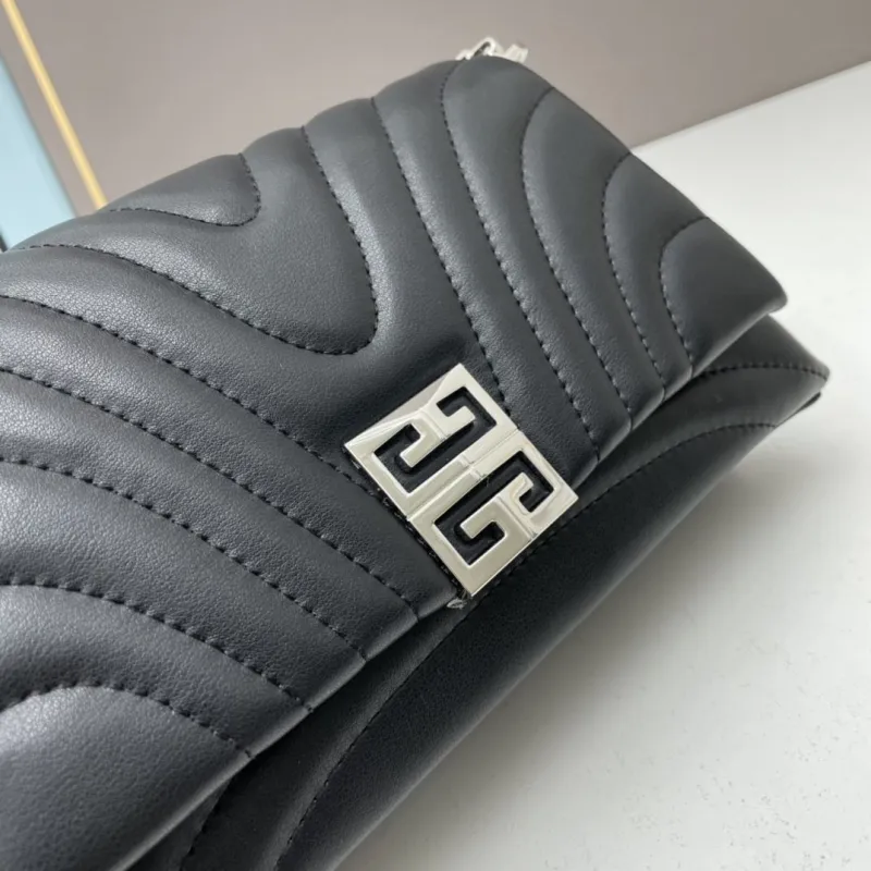 Givenchy Black Quilted Satchel Crossbody Bag - Image 5