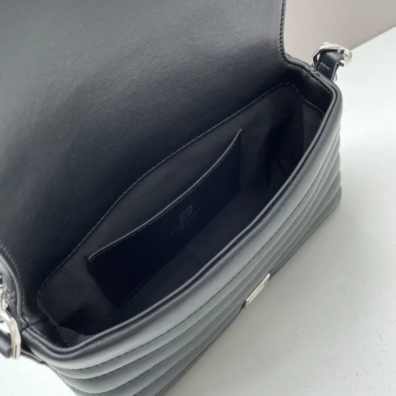 Givenchy Black Quilted Satchel Crossbody Bag - Image 7