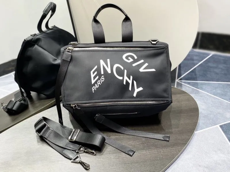 Givenchy Black Nylon Satchel Bag