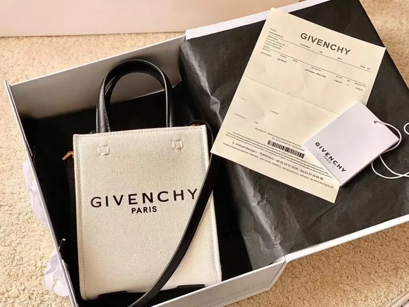 Givenchy Off-white Mini Canvas Satchel Bag 58