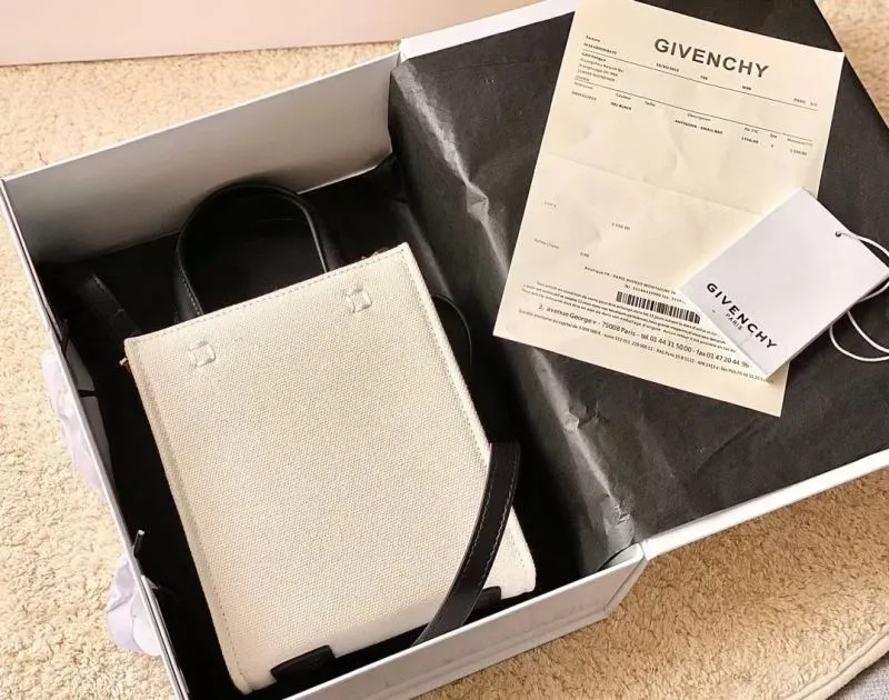 Alternative view of Givenchy Off-white Mini Canvas Satchel Bag 58