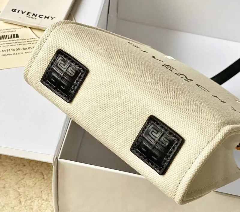 Givenchy Off-white Mini Canvas Satchel Bag 58 - Image 4
