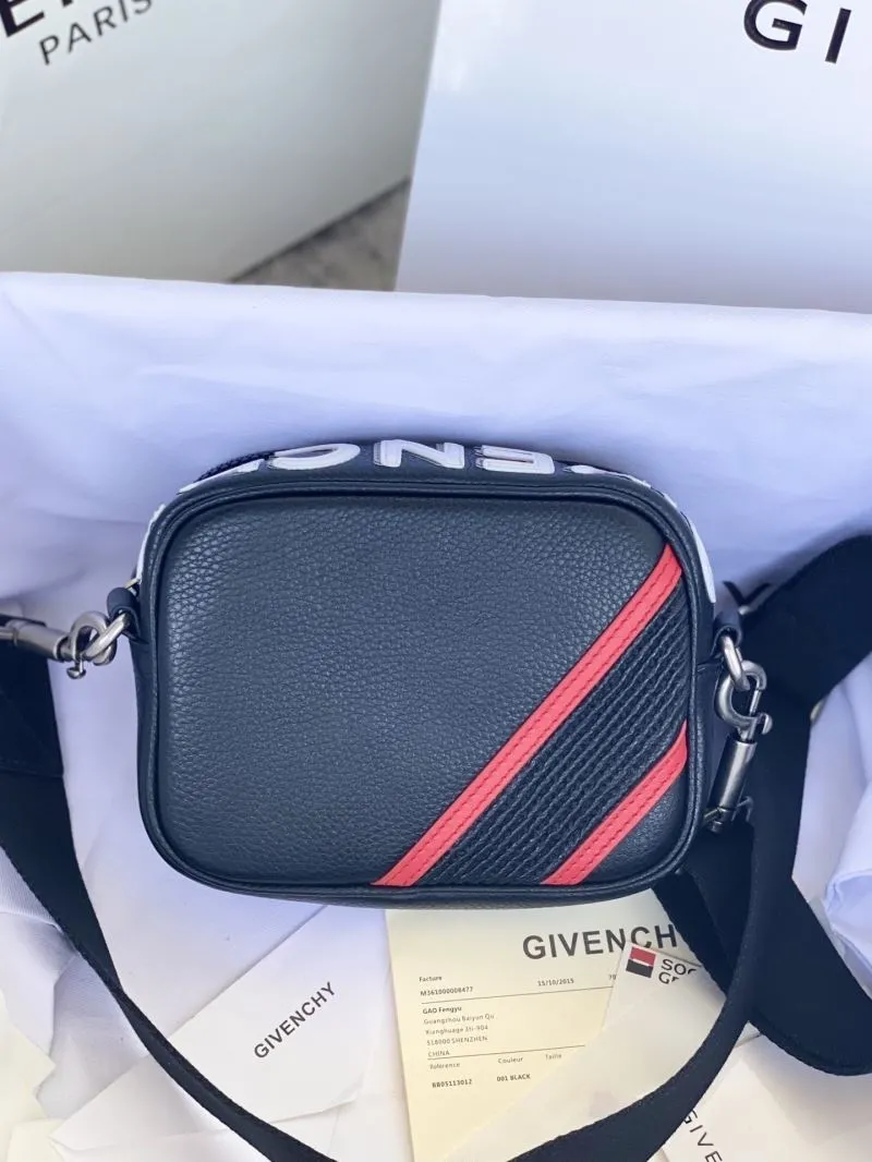 Givenchy Black Red Crossbody Satchel Bag