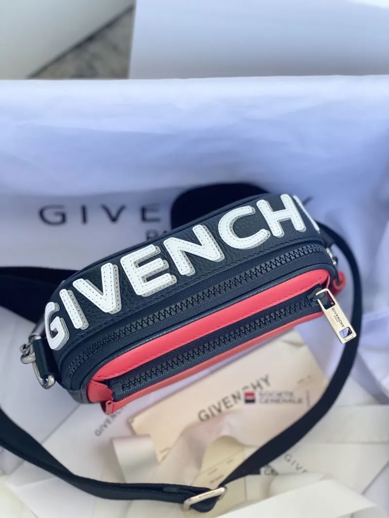 Givenchy Black Red Crossbody Satchel Bag - Image 3