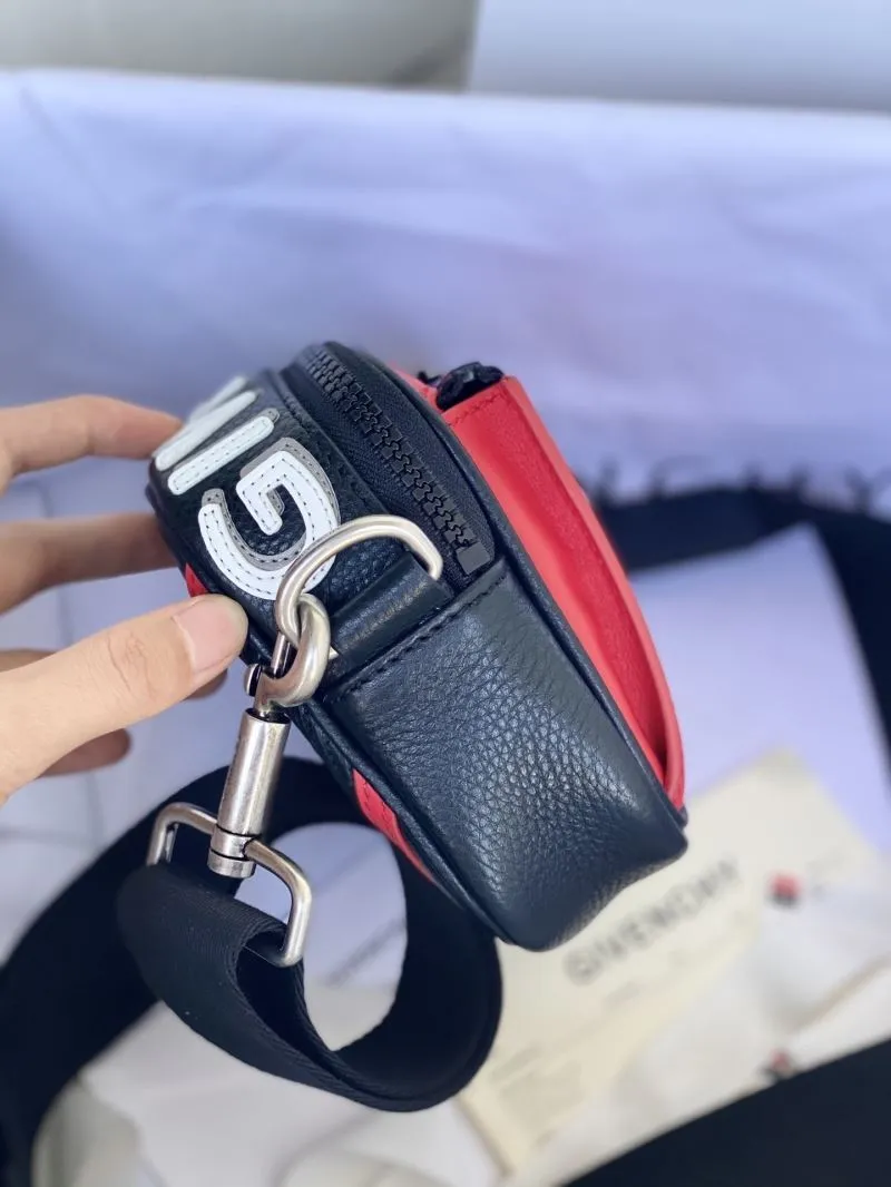 Givenchy Black Red Crossbody Satchel Bag - Image 4