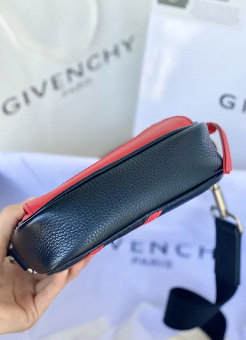 Givenchy Black Red Crossbody Satchel Bag - Image 5