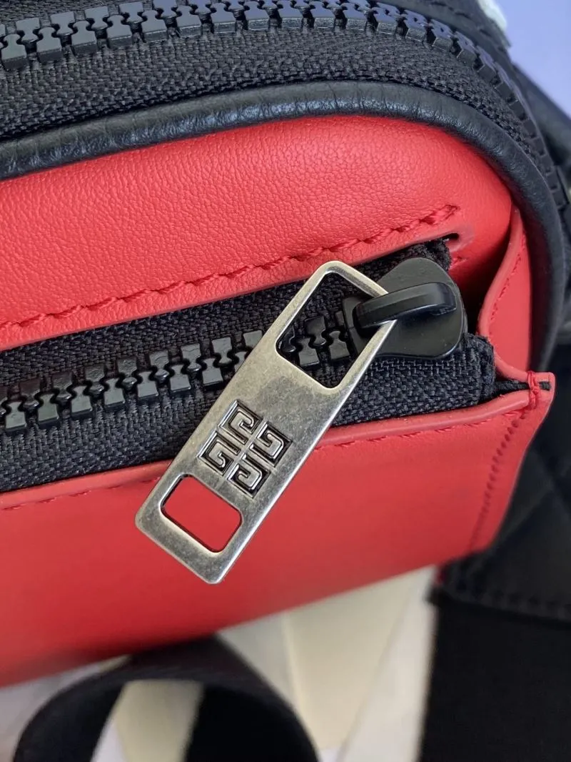 Givenchy Black Red Crossbody Satchel Bag - Image 7