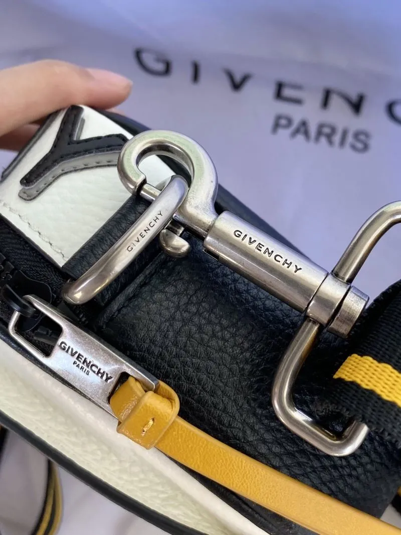 Givenchy Black Yellow Crossbody Satchel Bag 62 - Image 6