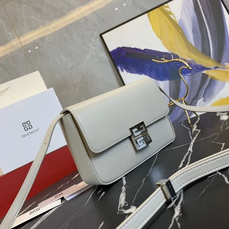 Alternative view of Givenchy Gray Leather Crossbody Satchel Bag 65