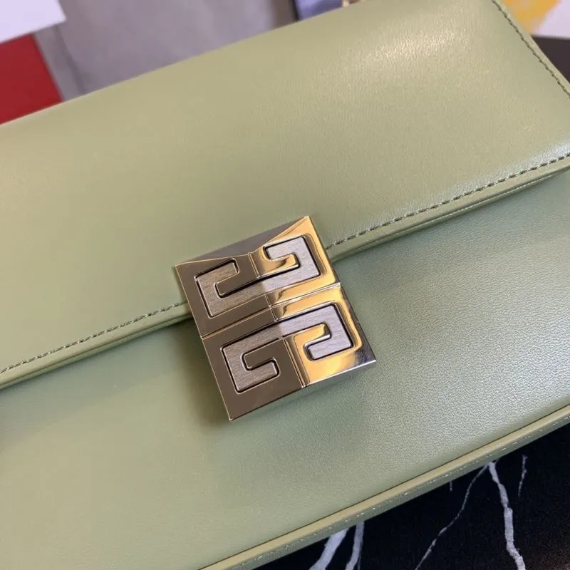 Givenchy Sage Green Crossbody Satchel Bag - Image 4