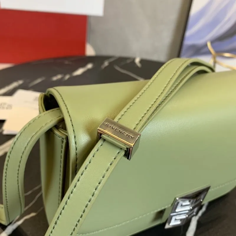 Givenchy Sage Green Crossbody Satchel Bag - Image 5