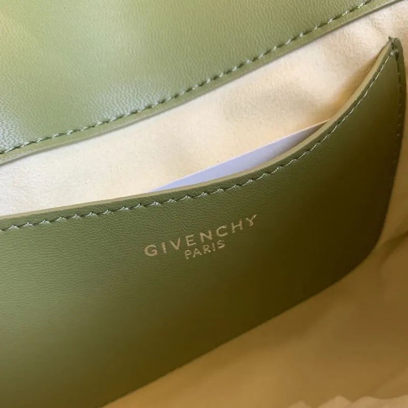 Givenchy Sage Green Crossbody Satchel Bag - Image 9