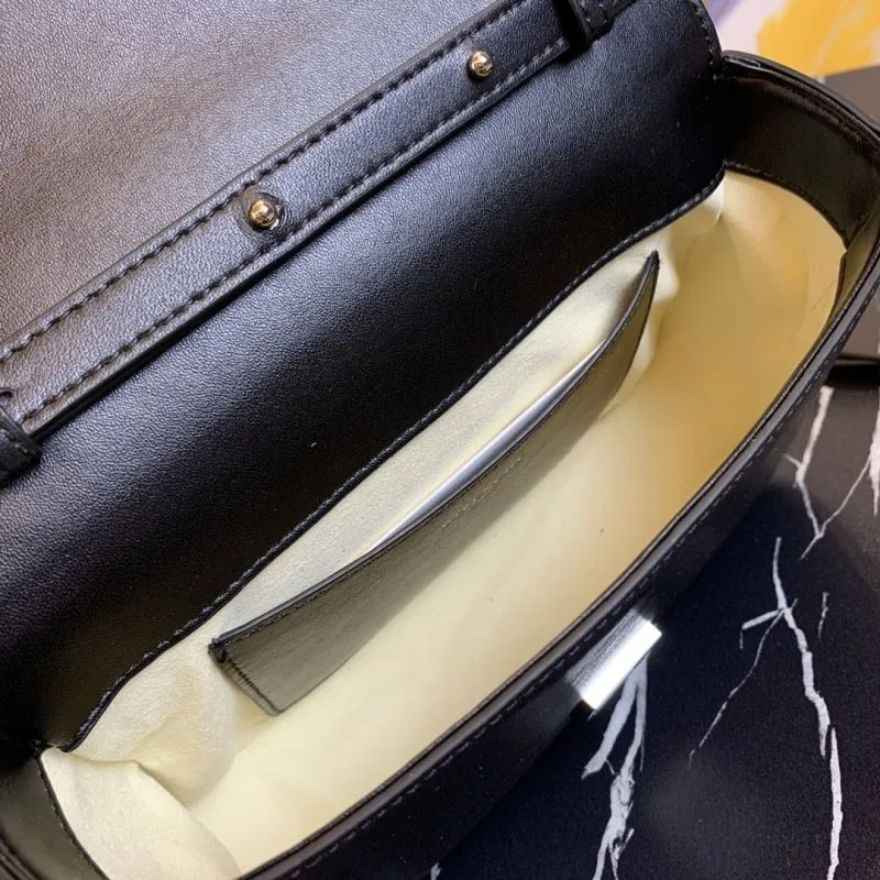 Givenchy Black Leather Crossbody Satchel Bag - Image 8