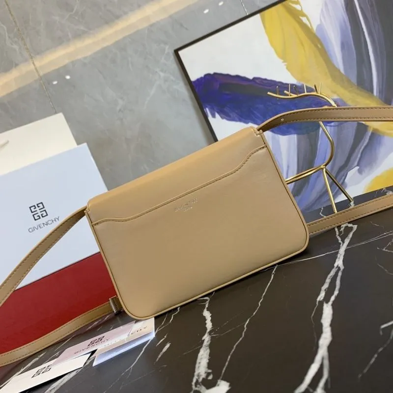 Givenchy Beige Leather Crossbody Satchel Bag - Image 3