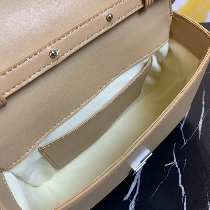 Givenchy Beige Leather Crossbody Satchel Bag - Image 8