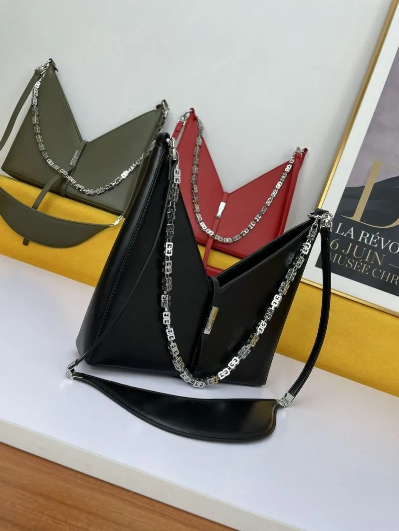Alternative view of Givenchy Chain Detail Leather Satchel Bag