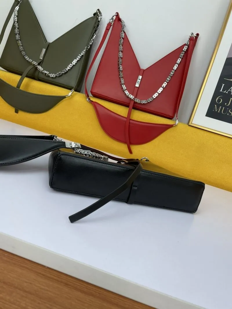 Givenchy Chain Detail Leather Satchel Bag - Image 4