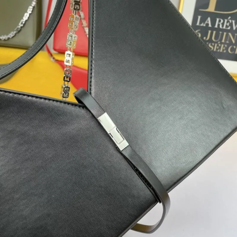 Givenchy Chain Detail Leather Satchel Bag - Image 5