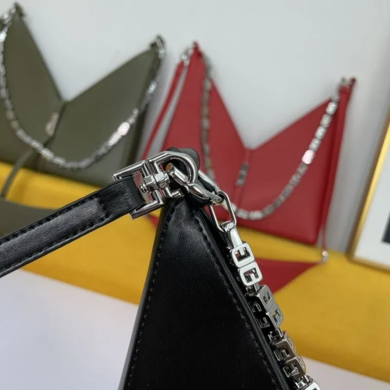Givenchy Chain Detail Leather Satchel Bag - Image 6
