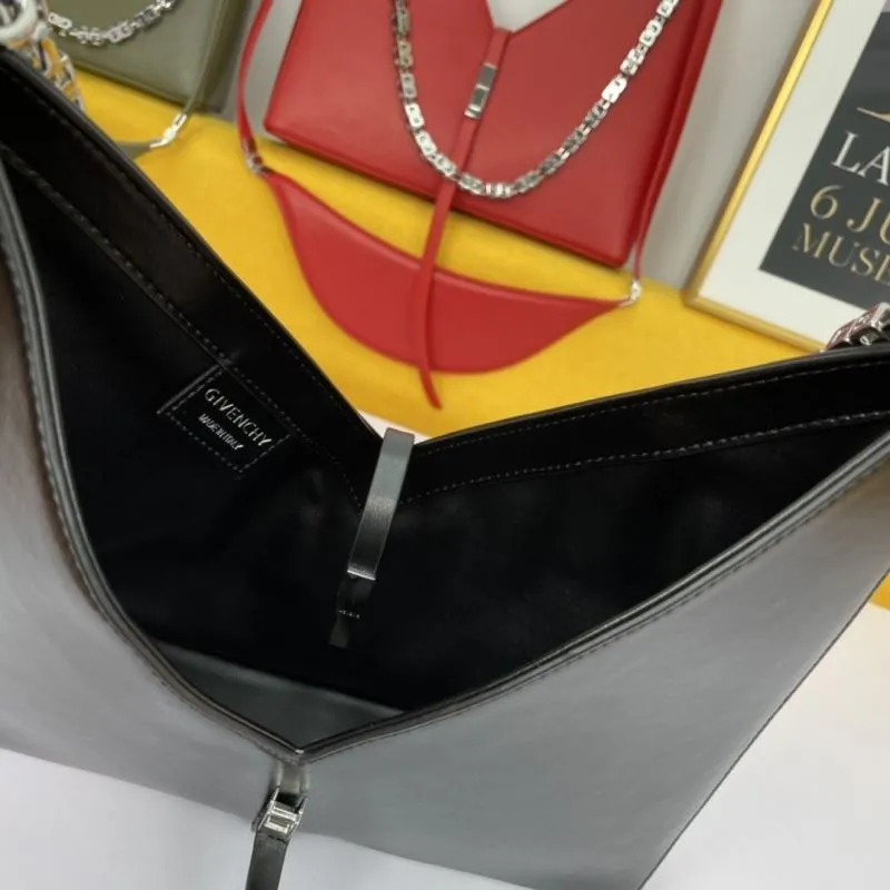 Givenchy Chain Detail Leather Satchel Bag - Image 7