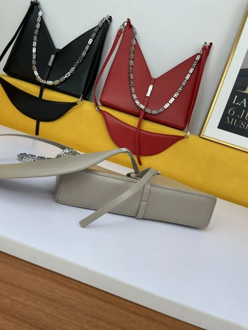 Givenchy Chain Strap Leather Satchel Bag - Image 4