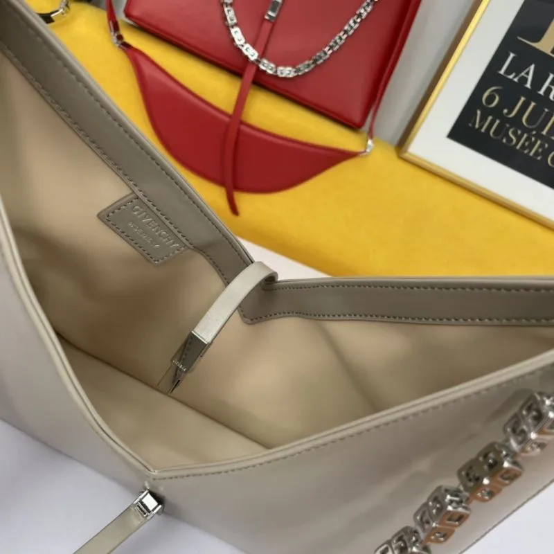 Givenchy Chain Strap Leather Satchel Bag - Image 7