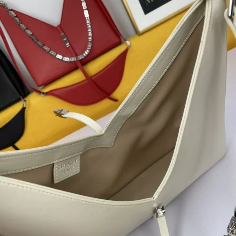 Givenchy White Leather Chain Satchel Bag - Image 7