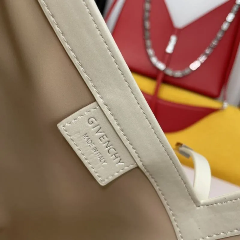 Givenchy White Leather Chain Satchel Bag - Image 8