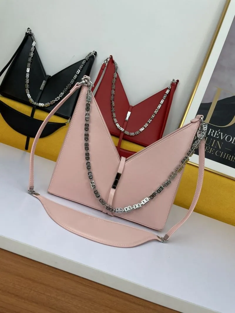Givenchy Pink Leather Satchel Shoulder Bag