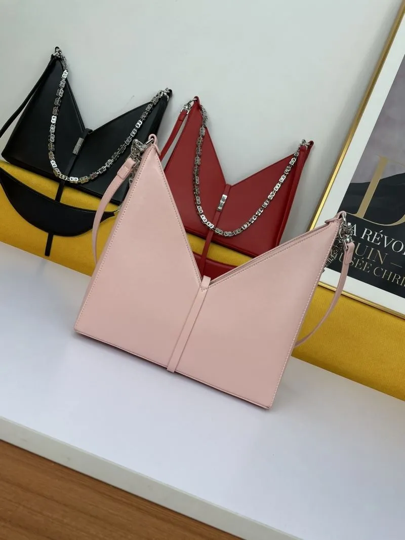 Givenchy Pink Leather Satchel Shoulder Bag - Image 3