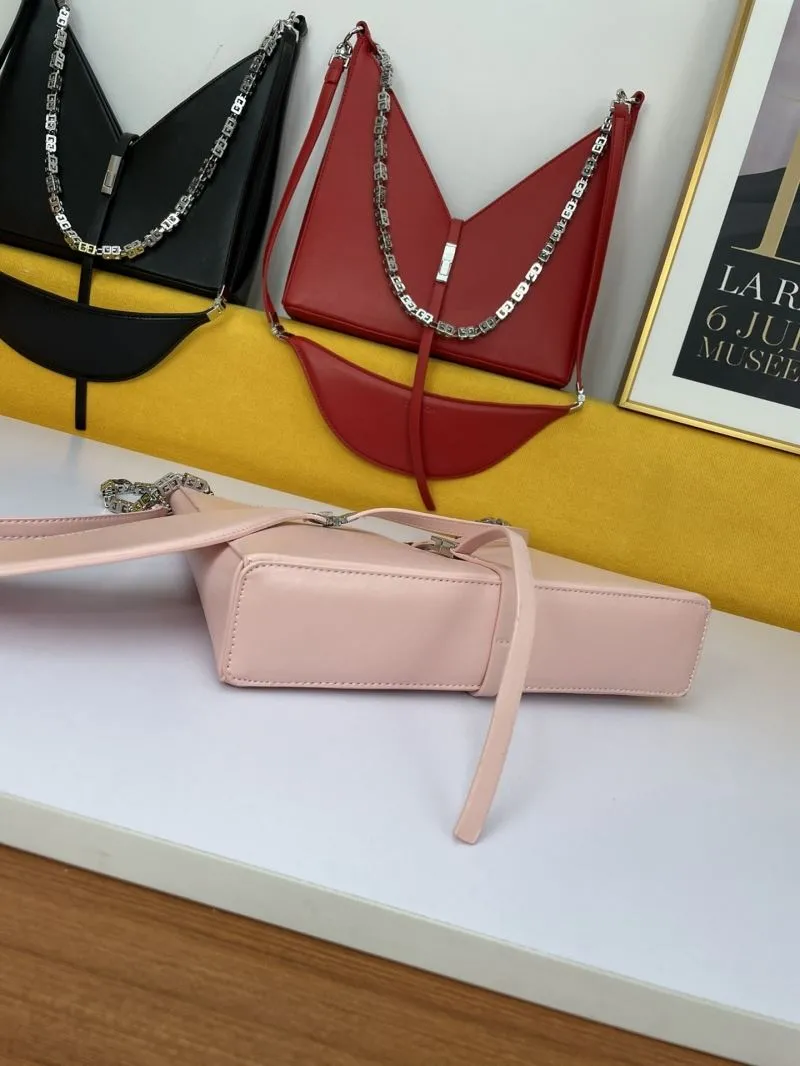Givenchy Pink Leather Satchel Shoulder Bag - Image 4