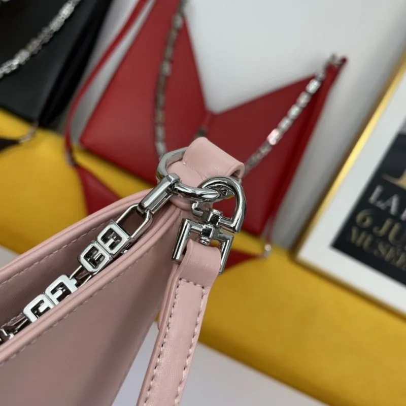 Givenchy Pink Leather Satchel Shoulder Bag - Image 6