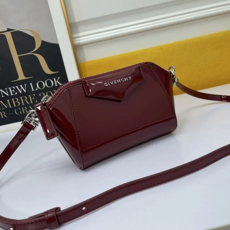 Alternative view of Givenchy Burgundy Patent Leather Crossbody Bag