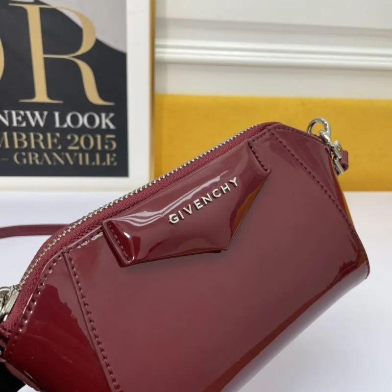 Givenchy Burgundy Patent Leather Crossbody Bag - Image 5