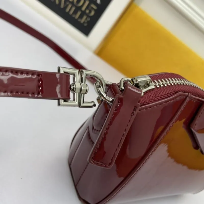 Givenchy Burgundy Patent Leather Crossbody Bag - Image 6