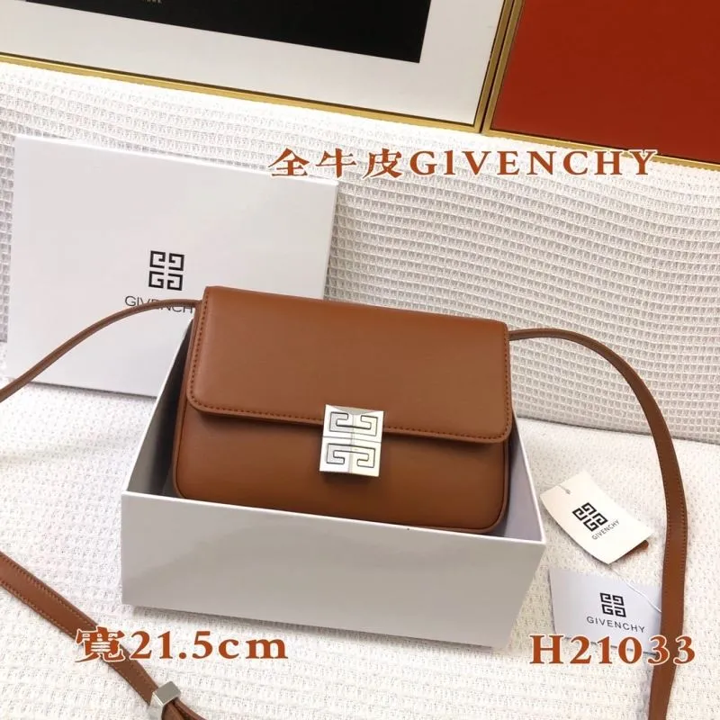 Givenchy Brown Leather Satchel Bag H21033