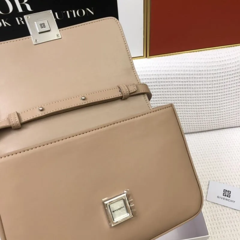 Givenchy Beige Leather Satchel Bag H21033 - Image 8