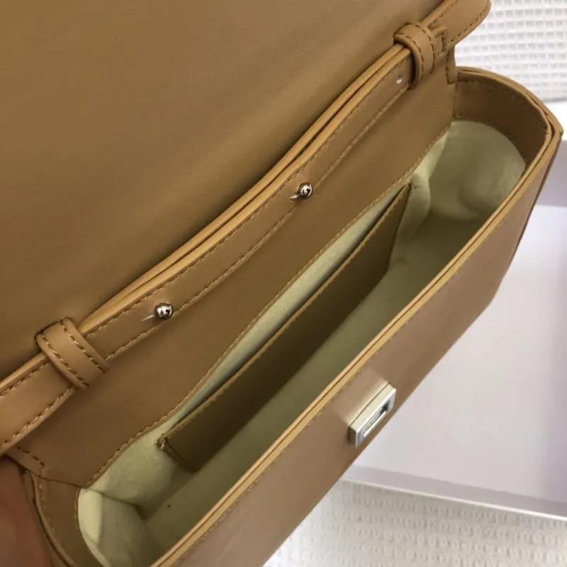 Givenchy Tan Leather Crossbody Satchel Bag H21033 - Image 9