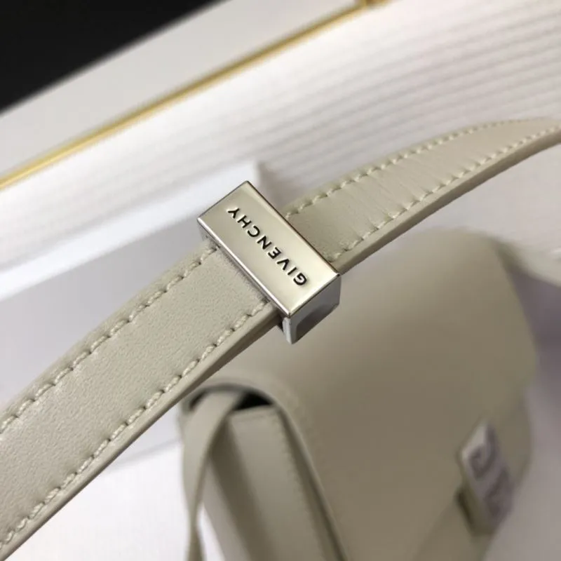 Givenchy H21033 Light Gray Leather Crossbody Bag - Image 6