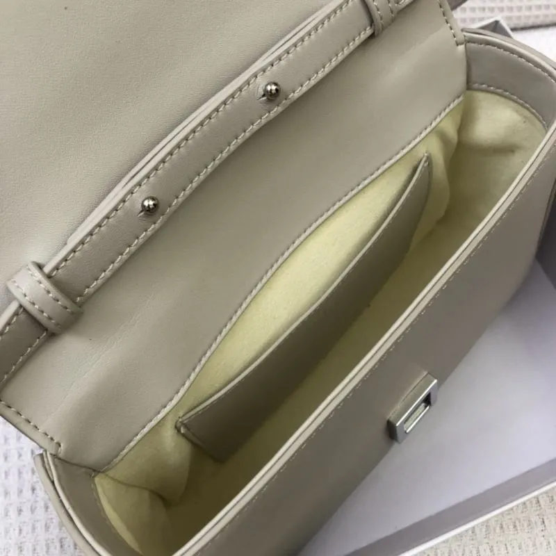 Givenchy H21033 Light Gray Leather Crossbody Bag - Image 9