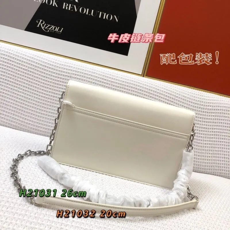 Givenchy White Leather Chain Satchel Bag - Image 3